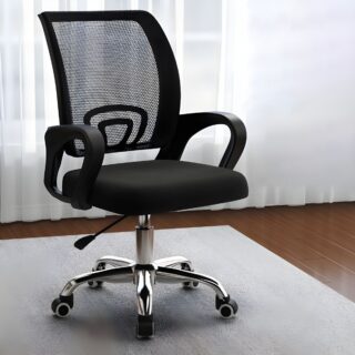 Ergonomic Mesh Clerical Office Chair with breathable mesh backrest, adjustable features, and lumbar support for a comfortable and supportive seating experience.