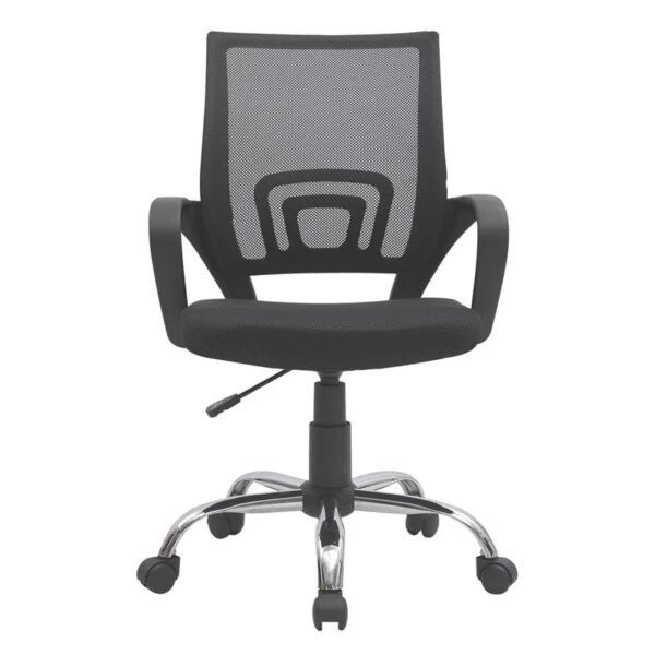 Mid Back Ergonomic Mesh Seat Chair with breathable mesh back and adjustable height.