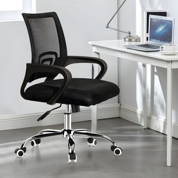 Mesh Swivel Modern Clerical Office Chair with adjustable height, ergonomic design, and breathable mesh back for enhanced comfort and support.