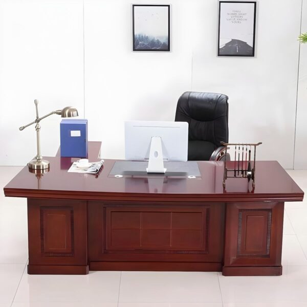 180cm Wooden Executive Office Desk with a sleek design and spacious work surface for a modern office setup.