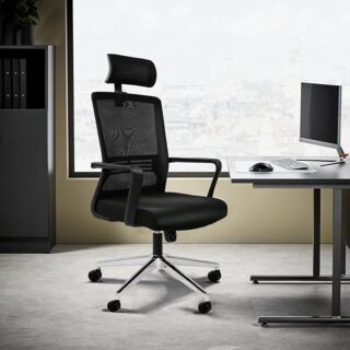 Ergonomic Swivel Breathable Mesh Office Chair with adjustable height, lumbar support, and breathable mesh back for comfort and support.