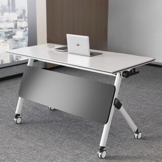 120cm Modern Foldable Office Table with a sleek design and spacious surface for efficient workspaces.