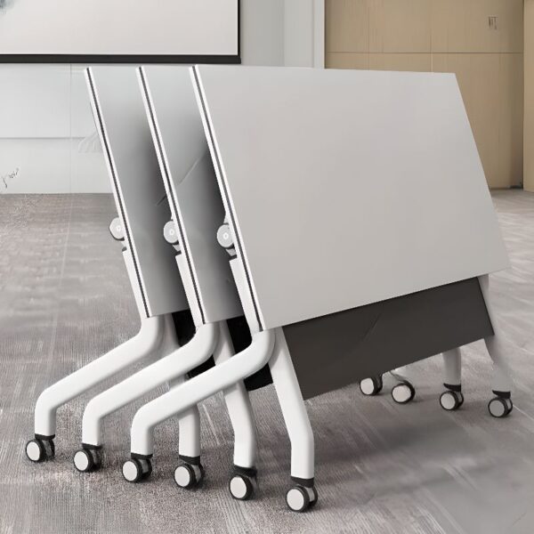 120cm Portable Folding Writing Office Table with sleek design, foldable legs for easy storage and portability.