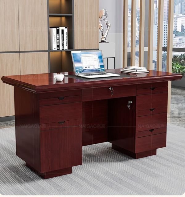 1.4 Meter Executive Office Computer Desk with spacious surface, durable frame, and integrated storage for a clean and organized workspace.