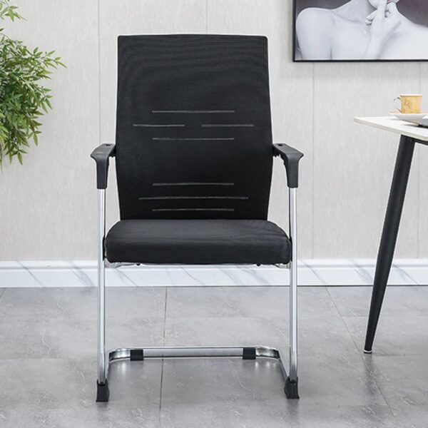 Chrome Base Mesh Ergonomic Office Chair with adjustable height, lumbar support, and breathable mesh back for long-lasting comfort.