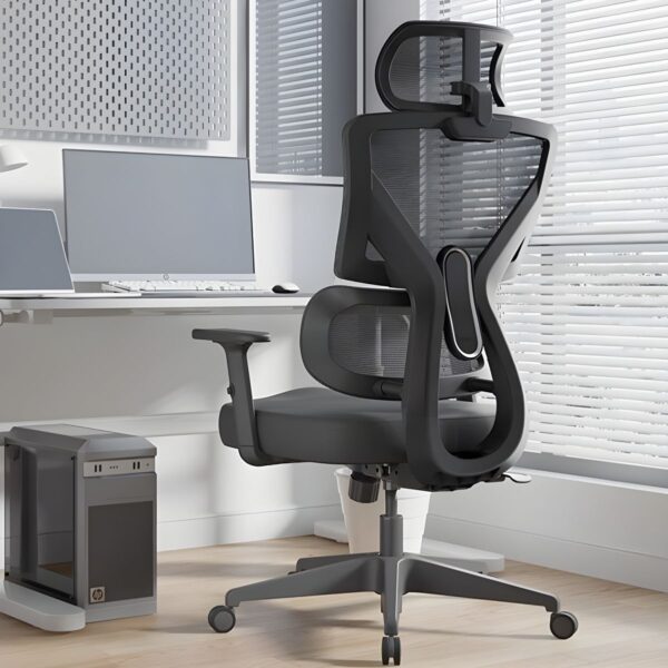 Orthopedic High Back Executive Office Chair with adjustable features and lumbar support.