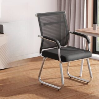 Simple Executive Waiting Guest Chair with a minimalist design and comfortable cushioning for office or reception areas.