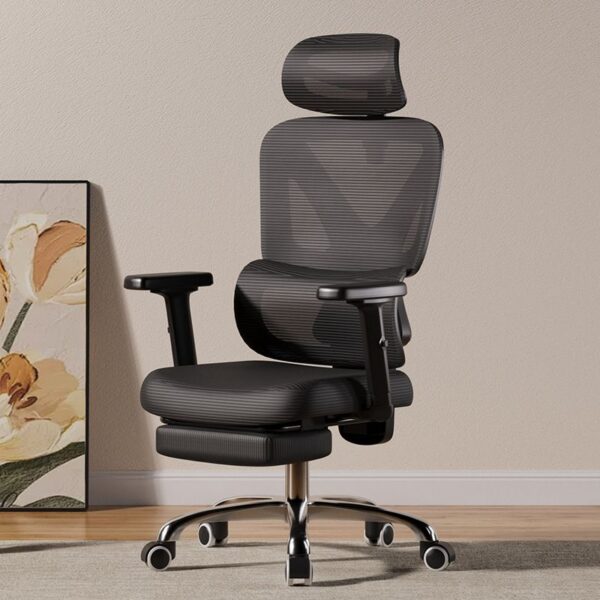 High Back Mesh Swivel Seating Chair with ergonomic design, adjustable height, and breathable backrest for comfort.