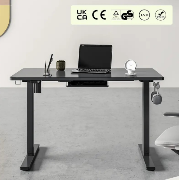 120cm Electric Standing Office Desk with adjustable height, providing ergonomic comfort for a dynamic work experience.