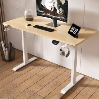 1.2 Meters Wood Computer Standing Desk with spacious surface, ergonomic design, and sturdy construction for a comfortable workspace.