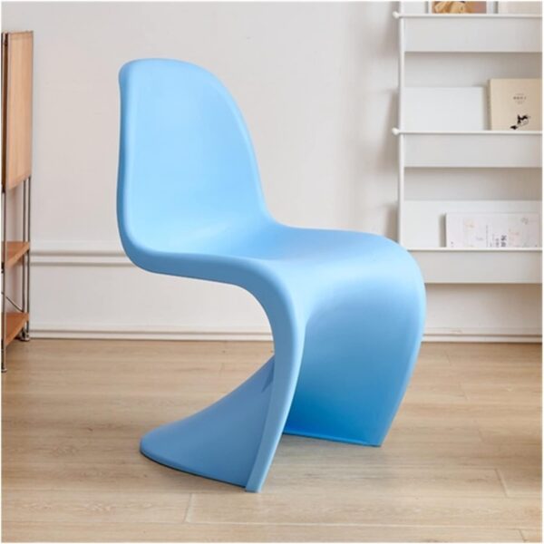 Mid-Century Modern Panton Plastic Chair with a smooth, curvaceous design in modern home or office décor.