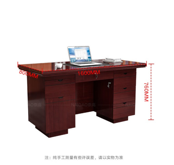 1.4 Meter Executive Office Computer Desk with spacious surface, durable frame, and integrated storage for a clean and organized workspace.