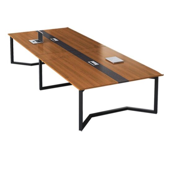 240cm Executive Office Conference Table with steel frame, offering a spacious and durable surface for meetings and collaboration.