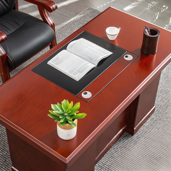 120cm Executive Office Computer Desk with ample storage and sleek design, ideal for home or office use.