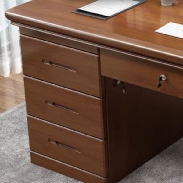 1400mm Executive Secure Computer Desk with locking drawers and spacious work surface.