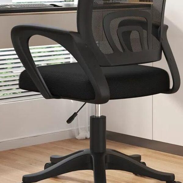 Mid Back Swivel Executive Office Chair with ergonomic design, adjustable height, and comfortable padding for long hours of sitting.