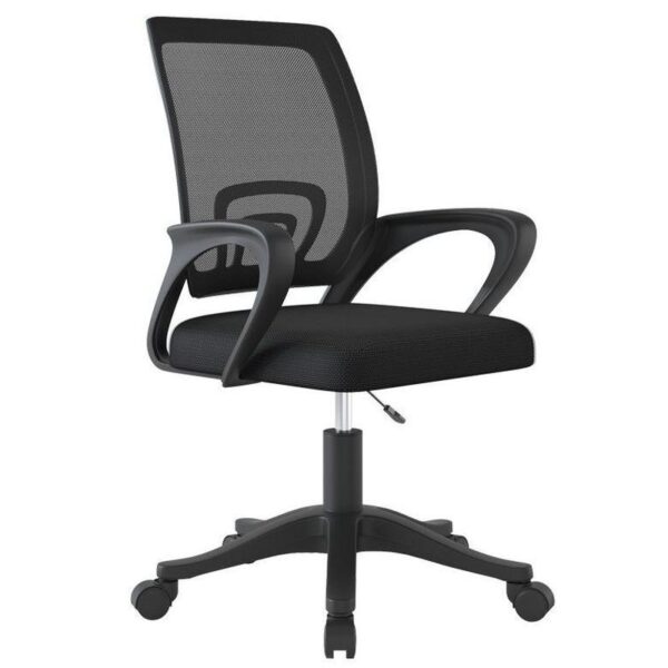 Mid Back Swivel Executive Office Chair with ergonomic design, adjustable height, and comfortable padding for long hours of sitting.