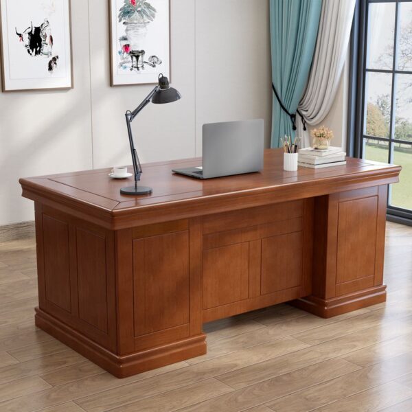 140cm Modern Executive Office Desk with a sleek rectangular design, providing a spacious work surface and built-in cable management for a tidy, professional workspace.