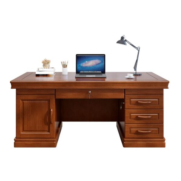 140cm Modern Executive Office Desk with a sleek rectangular design, providing a spacious work surface and built-in cable management for a tidy, professional workspace.