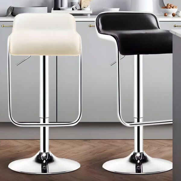 Office Swivel Leather Saddle Stool with adjustable height, 360-degree swivel, and sleek leather upholstery, designed for comfort and style.