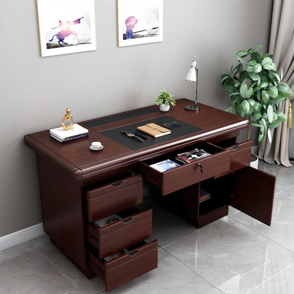 120cm Executive Wooden Office Table featuring a sleek design, spacious work surface, and sturdy wood construction, perfect for professional office environments.