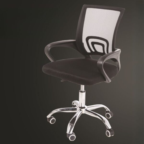 Clerical Mesh Office Chair with ergonomic design, breathable mesh back, adjustable height, and swivel function for comfort and support during work hours.