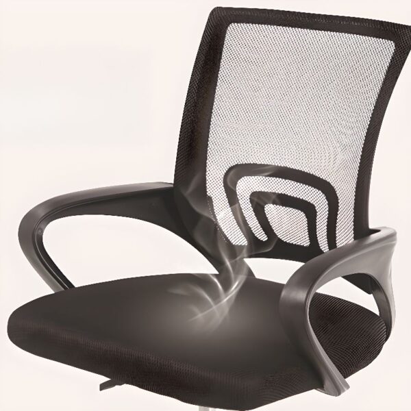 Clerical Mesh Office Chair with ergonomic design, breathable mesh back, adjustable height, and swivel function for comfort and support during work hours.