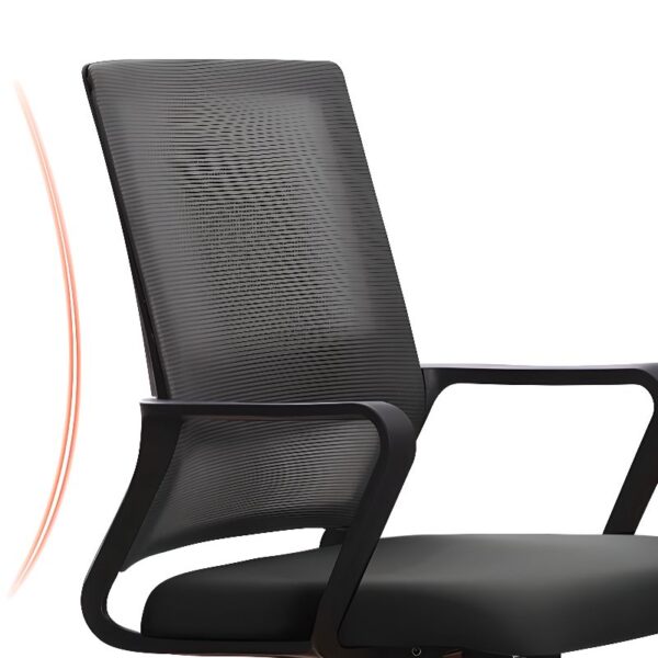 Mid Back Mesh Office Desk Chair with breathable mesh back, lumbar support, and adjustable features.