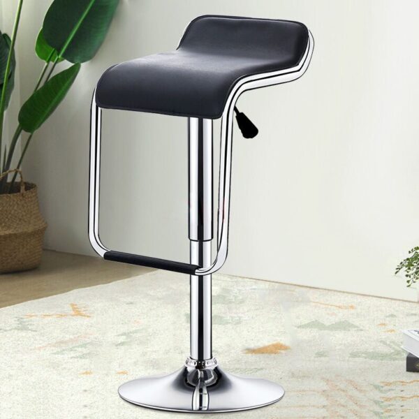 PU Leather Multi-levelled Barstool with cushioned seat, adjustable height, and sleek PU leather upholstery, ideal for bars and kitchen counters.