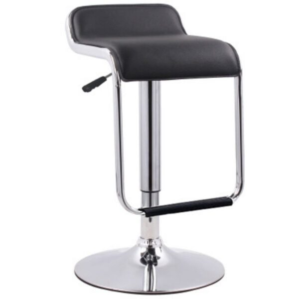 PU Leather Multi-levelled Barstool with cushioned seat, adjustable height, and sleek PU leather upholstery, ideal for bars and kitchen counters.