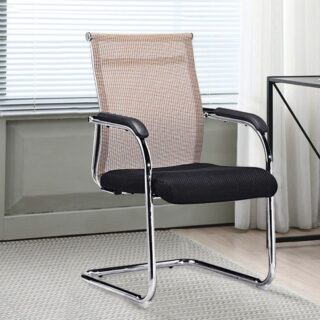 Ergonomic Mesh Conference Office Chair with breathable back, adjustable height, and armrests for comfort and support during meetings and office work.