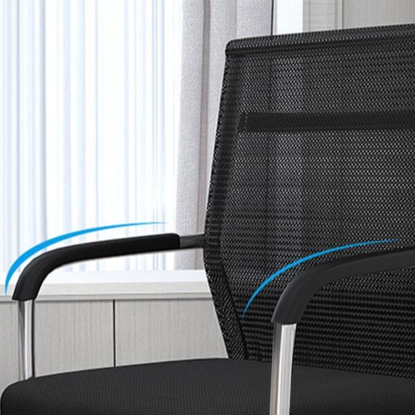 Ergonomic Mesh Conference Office Chair with breathable back, adjustable height, and armrests for comfort and support during meetings and office work.