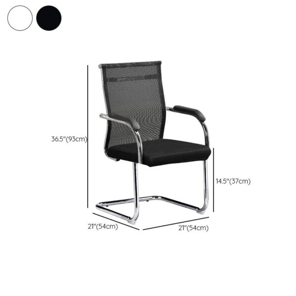 Ergonomic Mesh Conference Office Chair with breathable back, adjustable height, and armrests for comfort and support during meetings and office work.