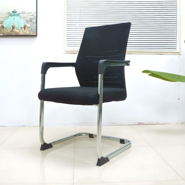 High Back Visitor Waiting Office Chair with sturdy frame and comfortable upholstery, ideal for office reception areas and waiting rooms.