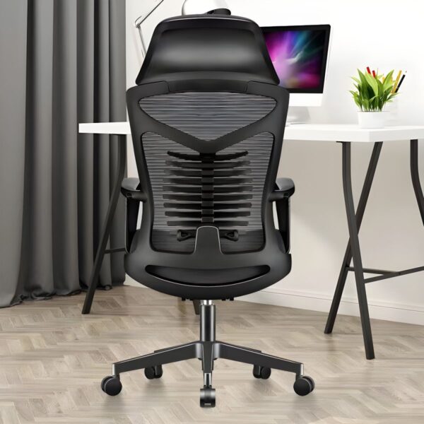 Swivel Mesh Modern Orthopedic Seat with ergonomic design, breathable mesh back, and lumbar support for comfort and posture.