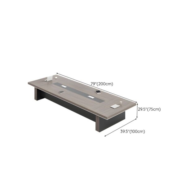 3 Meters Solid Wood Conference Office Table with a spacious surface and sturdy construction, ideal for meetings and conferences.