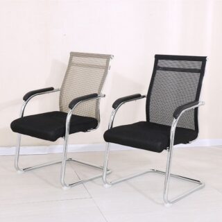 Mesh Mid Back Guest Waiting Chair with breathable back, ergonomic design, and comfortable seating for offices or waiting areas.