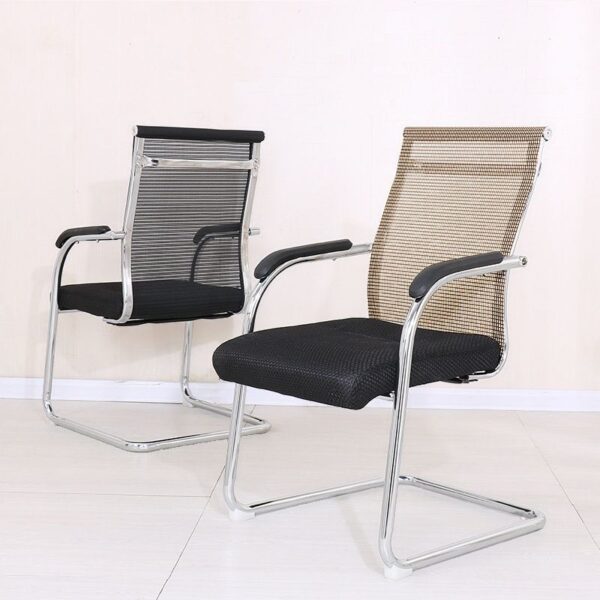 Mesh Mid Back Guest Waiting Chair with breathable back, ergonomic design, and comfortable seating for offices or waiting areas.