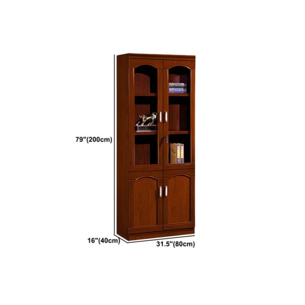 2-Door Executive Wooden Office Cabinet with spacious shelves and durable construction, ideal for organizing documents and office supplies.