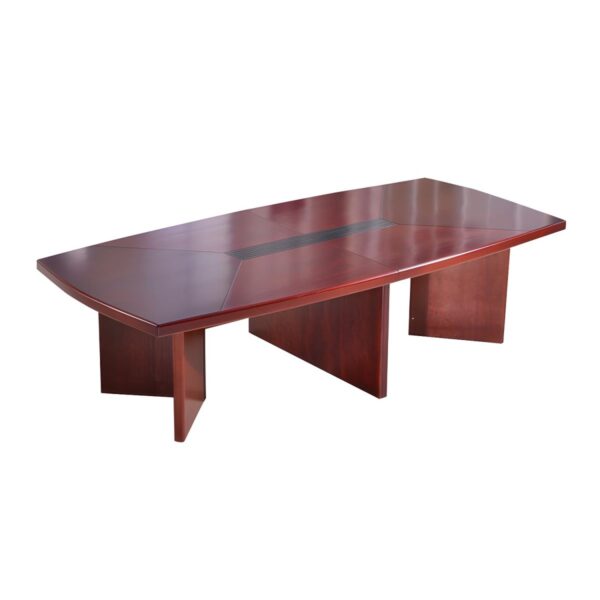 3-meter Vintage Red Mahogany Table with a rich red finish, ideal for dining, meetings, and adding elegance to any room.