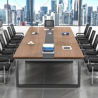 240cm Modern Design Office Meeting Table with a spacious surface and sleek, minimalist design, ideal for professional settings.