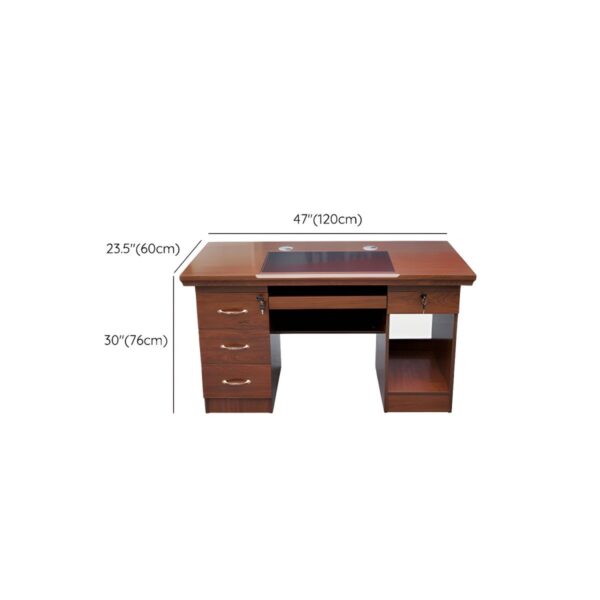 120cm Executive Wooden Office Desk with spacious surface, functional drawers, and elegant finish, perfect for professional and home offices.