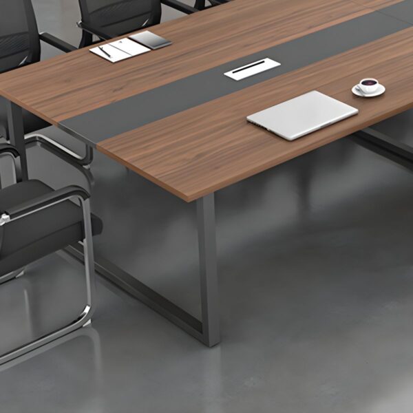 240cm wooden boardroom table with sleek surface and sturdy frame, perfect for professional meetings and conferences.