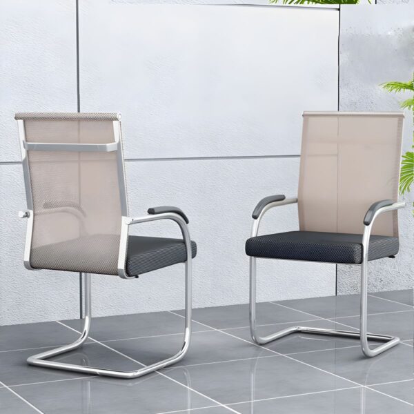 Office Mesh Conference Room Chair with breathable mesh back, ergonomic design, and adjustable features, perfect for office and meeting spaces.