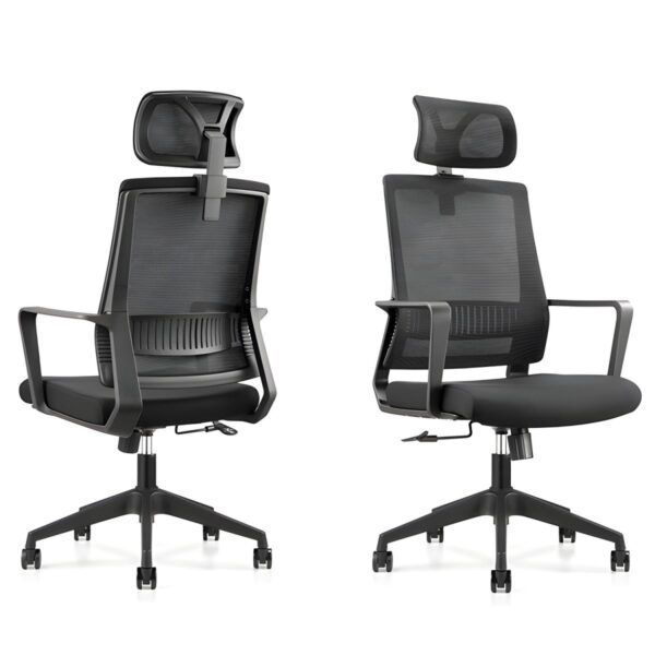 Office Computer Chair High Back with ergonomic design, adjustable height, padded armrests, and smooth-rolling wheels for ultimate comfort and support.