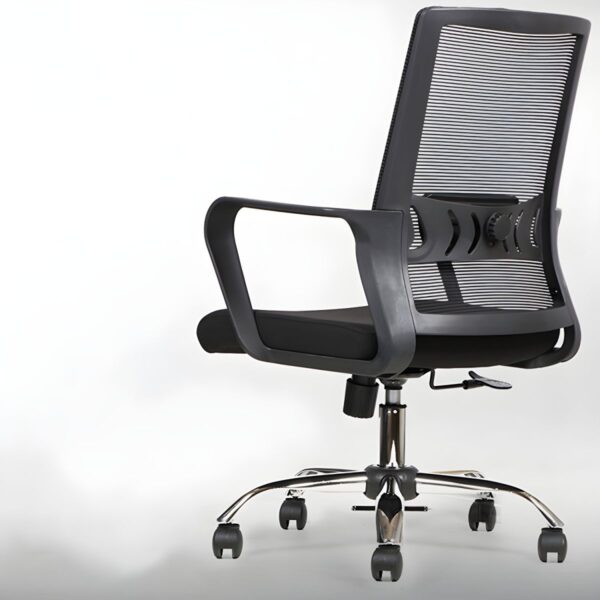 Office Captain Mesh Desk Chair with ergonomic design, breathable mesh back, adjustable armrests, and smooth-rolling casters.