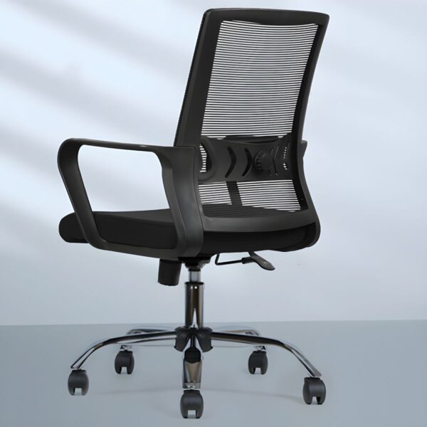 Office Captain Mesh Desk Chair with ergonomic design, breathable mesh back, adjustable armrests, and smooth-rolling casters.