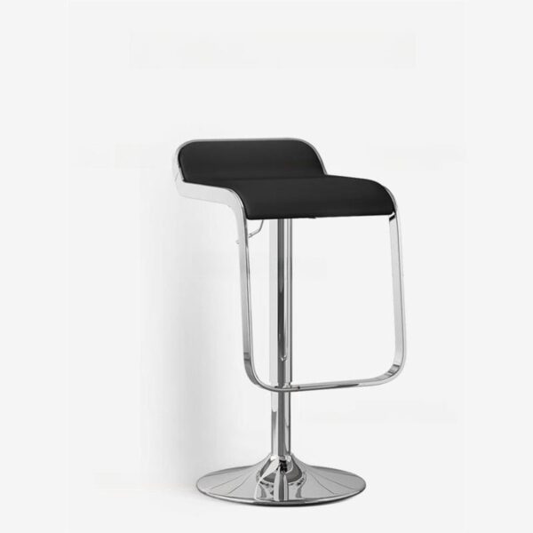 Adjustable Swivel Bar Stool with pleather seat, adjustable height, swivel function, and sturdy metal base, perfect for bars and kitchens.