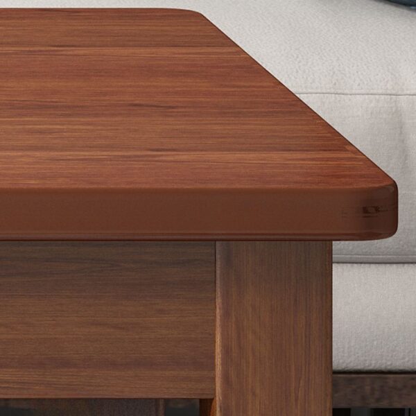 Office Rectangular Coffee Table with wood frame and smooth tabletop, ideal for professional spaces.