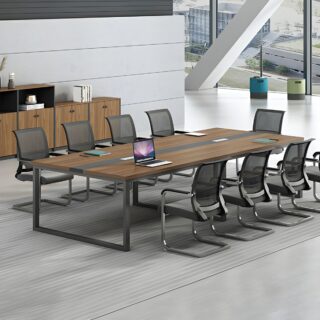 2.4-meter Office Boardroom Table with sleek design and ample space for meetings.